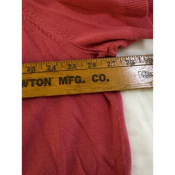 Sag Harbor Women’s Plus Sz 3X Sweater Pink Short Sleeve Soft Comfortable - Picture 6 of 8